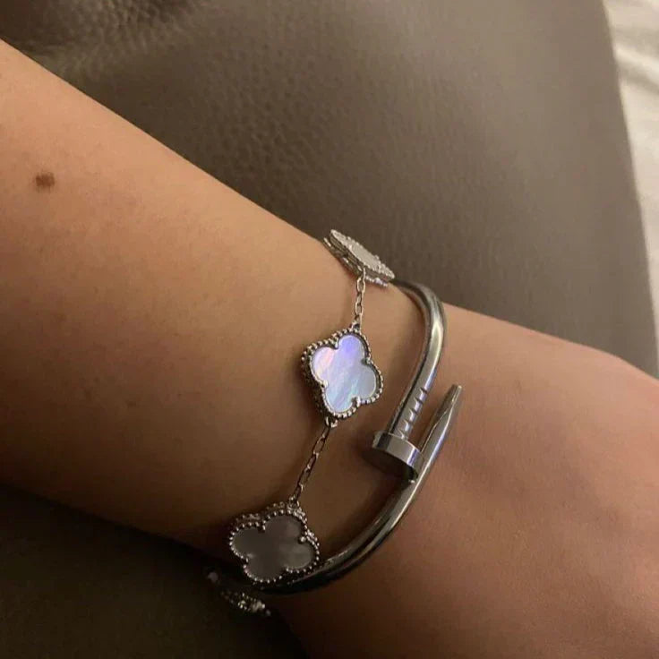 KLEEBLATT | Weißes Armband