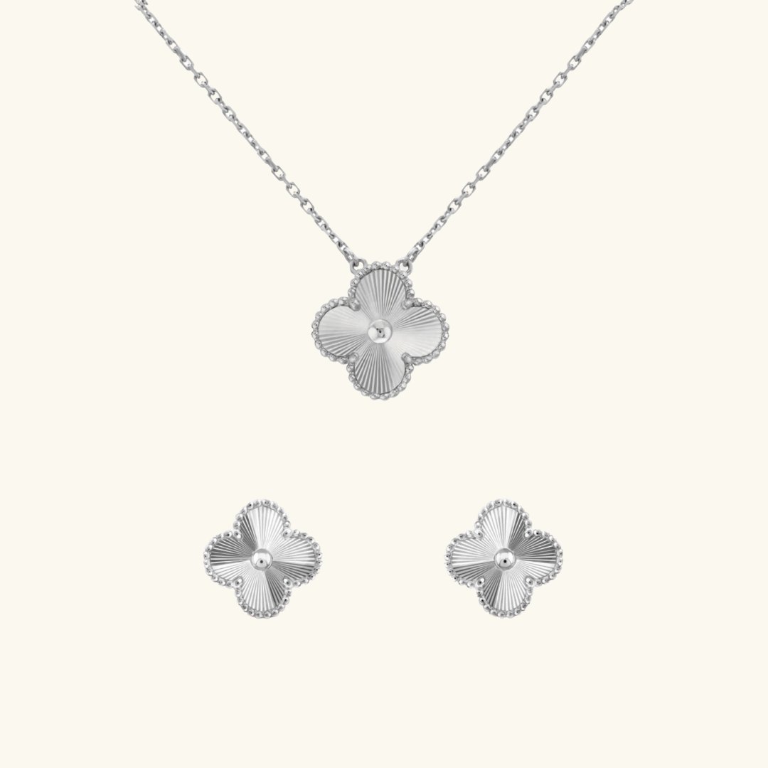 KLEEBLATT | Silber Guilloché 2-Bundle