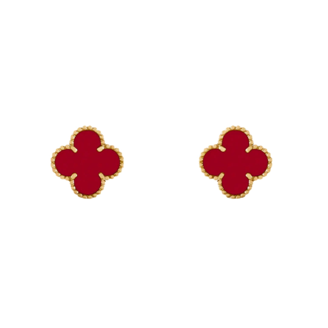 KLEEBLATT | Rote Ohrringe