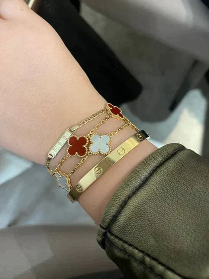 KLEEBLATT | Rotes Armband