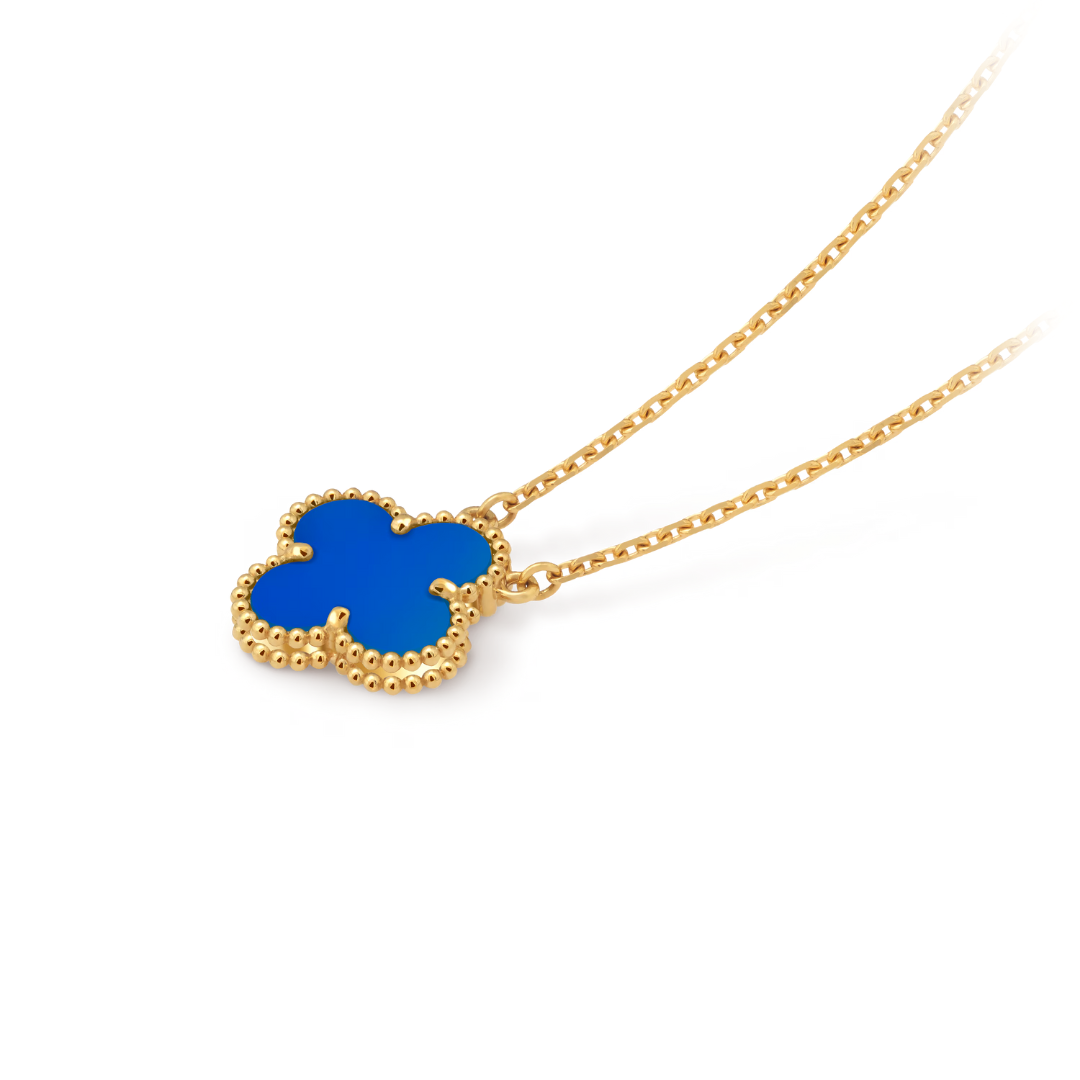 KLEEBLATT | Blaue Halskette