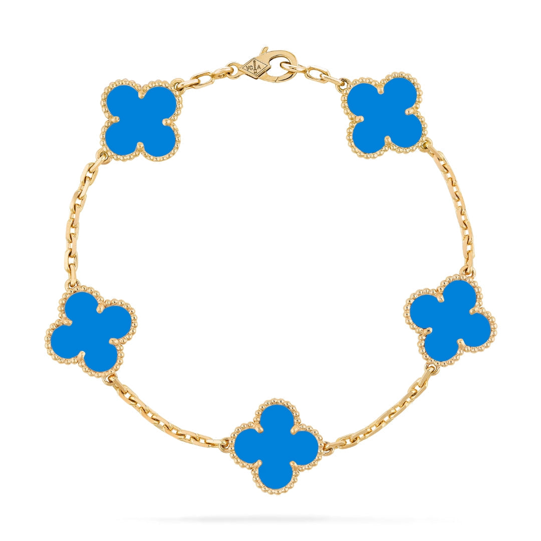 KLEEBLATT | Blauer Armband