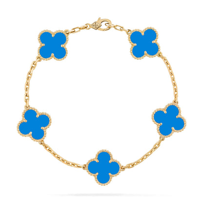 KLEEBLATT | Blauer Armband