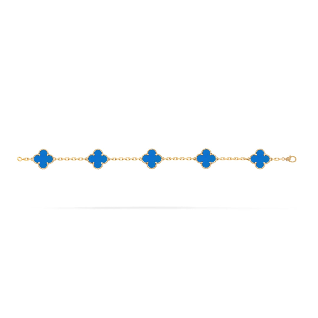 KLEEBLATT | Blauer Armband