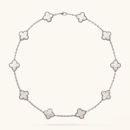 KLEEBLATT | 10 Motive Silber Halskette