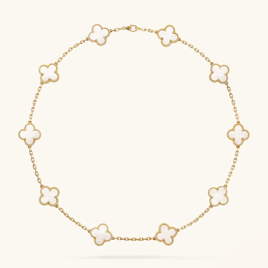 KLEEBLATT | 10 Motive Weißes Halsband