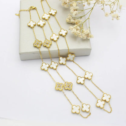 KLEEBLATT | 10 Motive Weißes Halsband