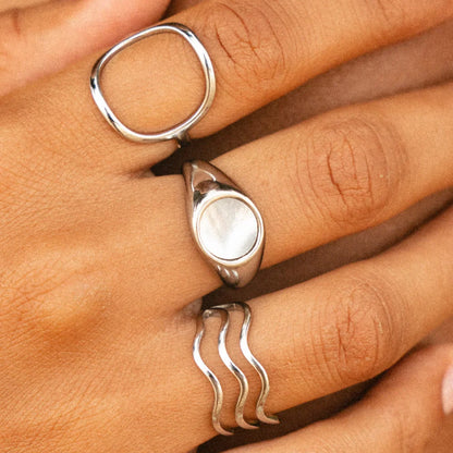 Perlen-Signet-Ring