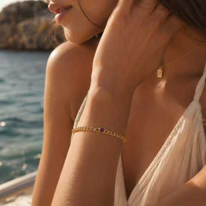 Geburtsstein Kettenarmband