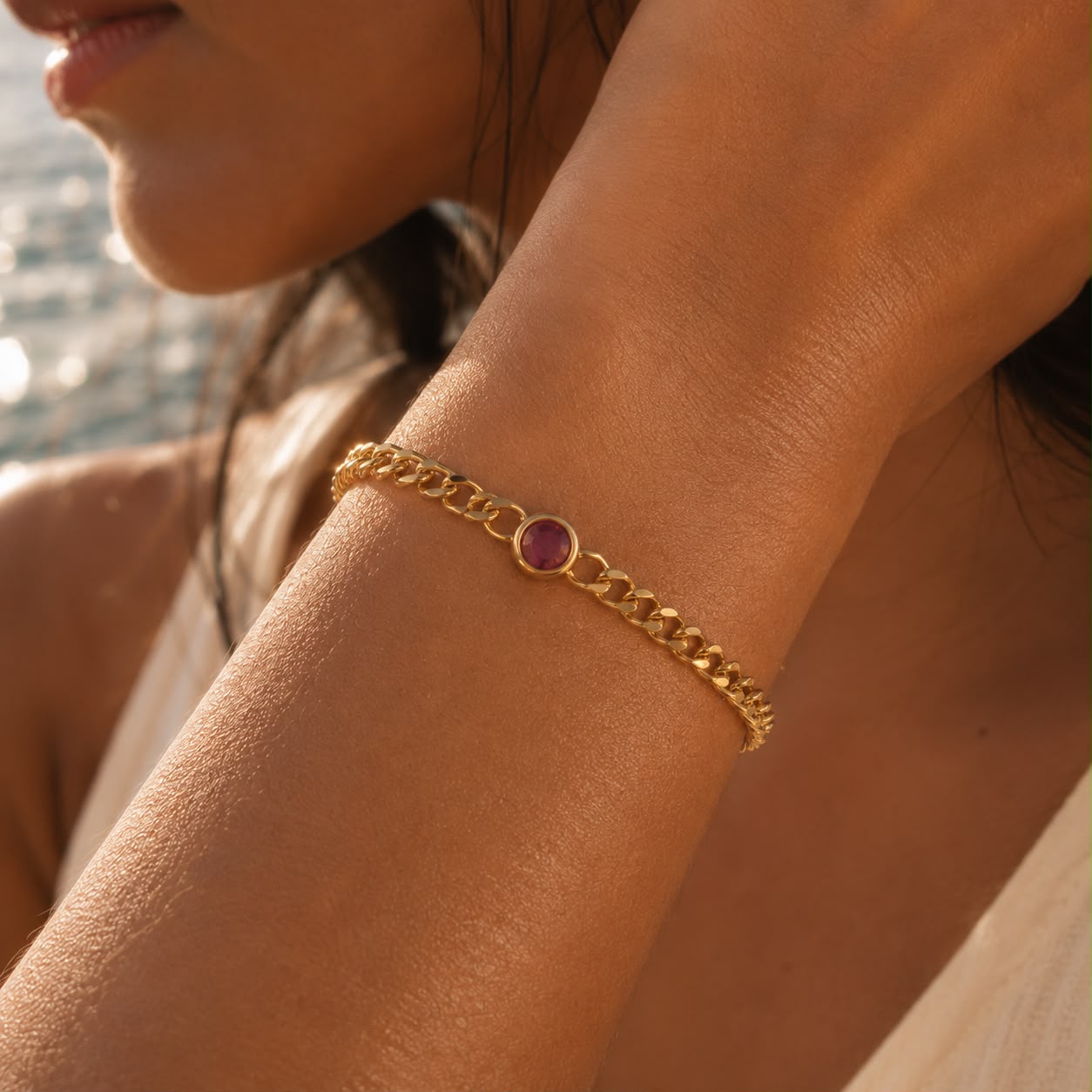 Geburtsstein Kettenarmband