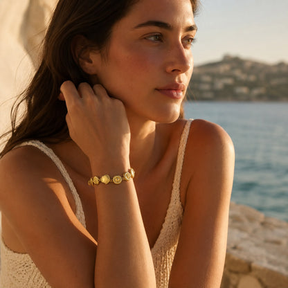 Muschel Charm Armband