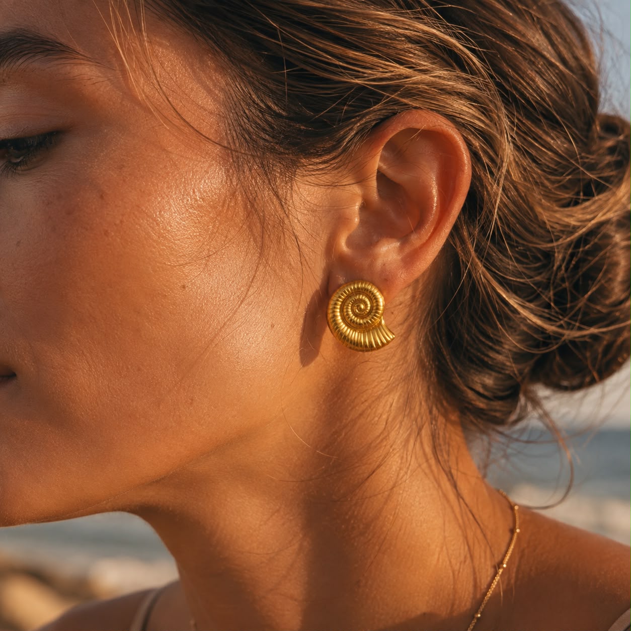 Oceana Spiral Shell Ohrringe