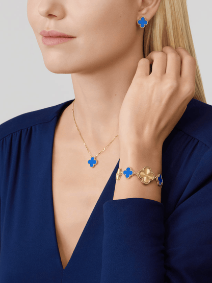 KLEEBLATT | Blaue Halskette