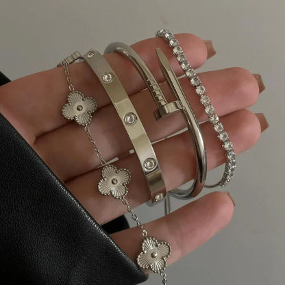 4-teilige Armband-Set "Silvio"
