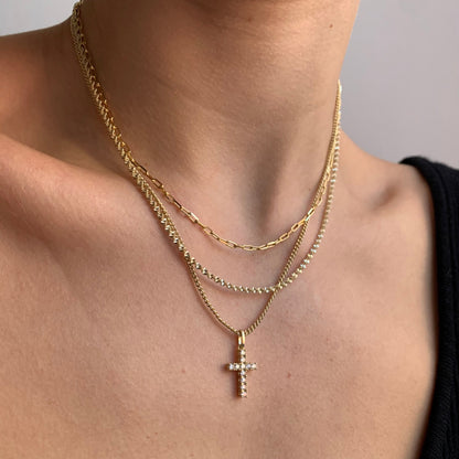 EXKLUSIV | Elegantes Kreuz-Neklace