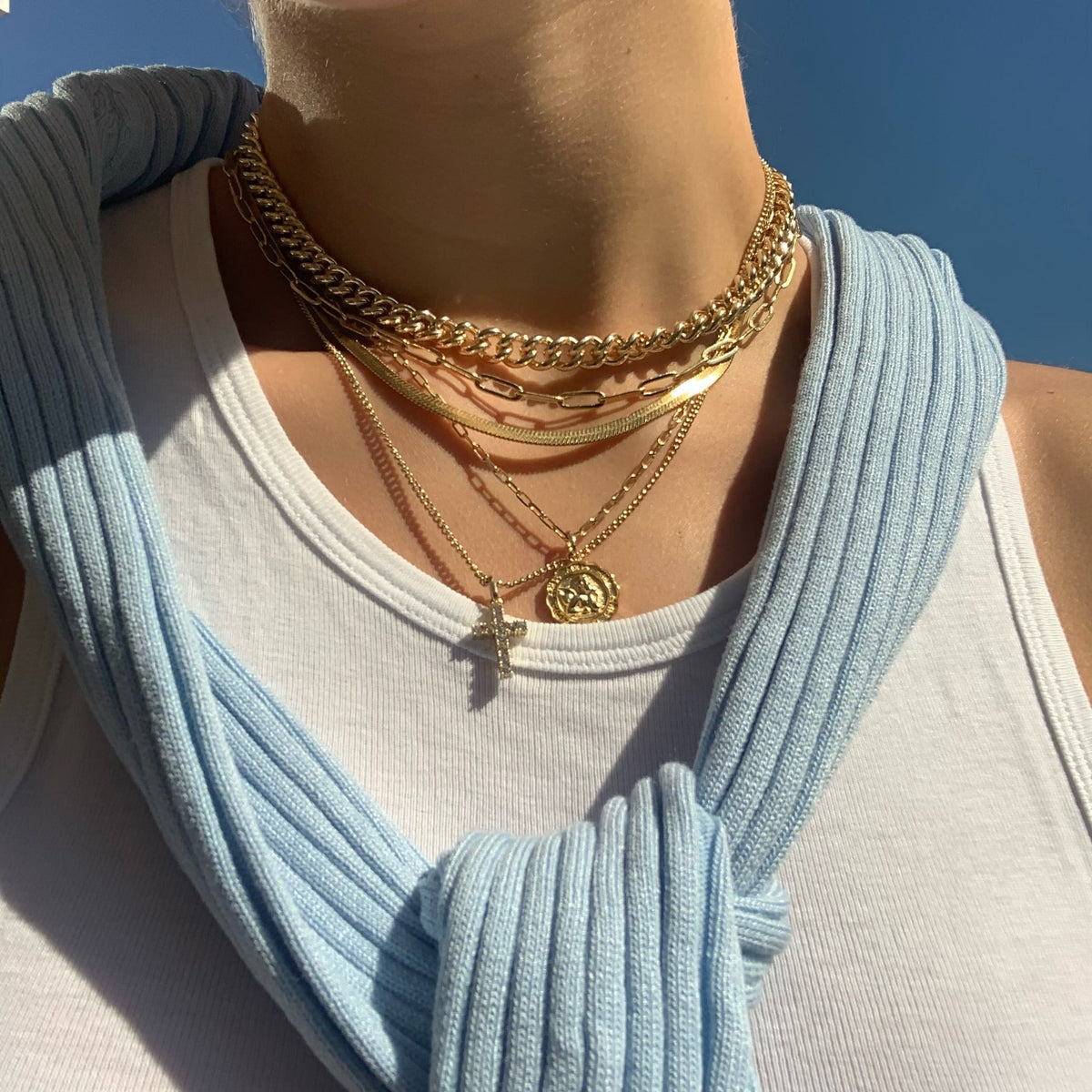 EXKLUSIV | Elegantes Kreuz-Neklace