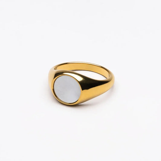 Perlen-Signet-Ring