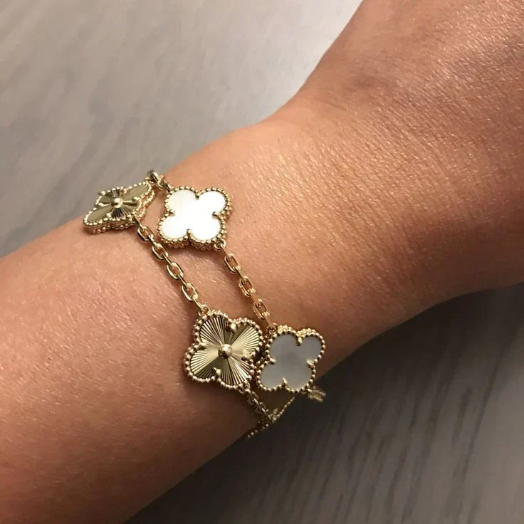 KLEEBLATT | Weißes Armband