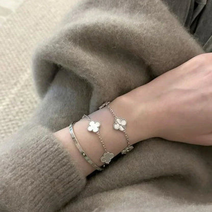 KLEEBLATT | Weißes Armband